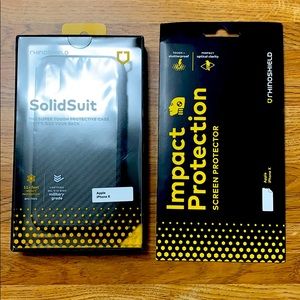 iPhone X Rhinoshield Phone Case & screen protector